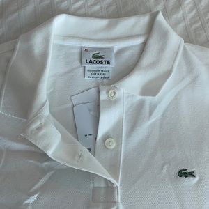BRAND NEW - White Lacoste Polo